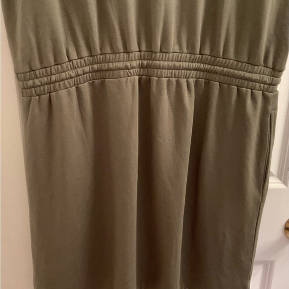 LOFT Outlet Drawstring Pocket Dress - Size XL - Olive Green - Picture 12 of 12